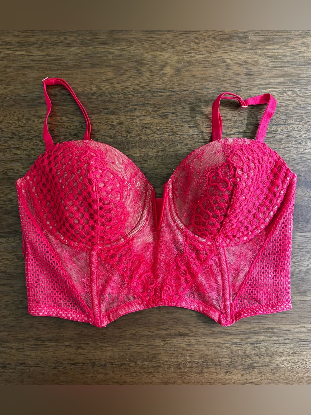 Victoria's Secret longline lace bustier corset bra